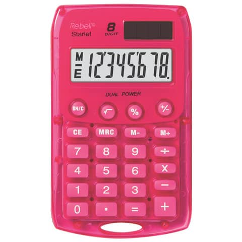 Rebell-Taschenrechner STARLET BX - pink