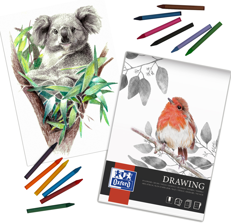 Oxford Art Zeichenblock 'Drawing', DIN A4, 160 g/qm