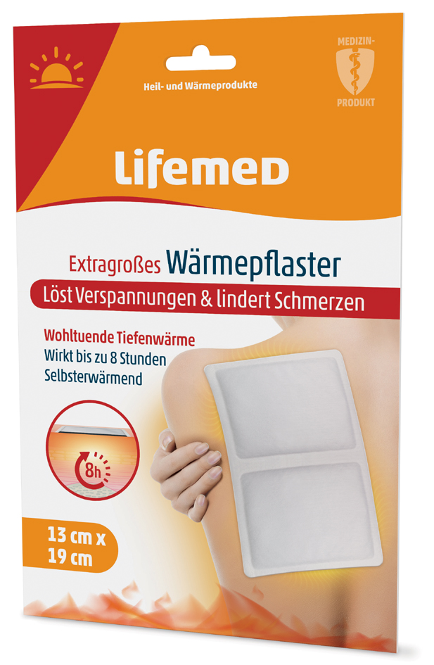 Lifemed Wärmepflaster, 190 x 130 mm, weiß Lifemed Wärmepflaster, 190 x 130 mm, weiß