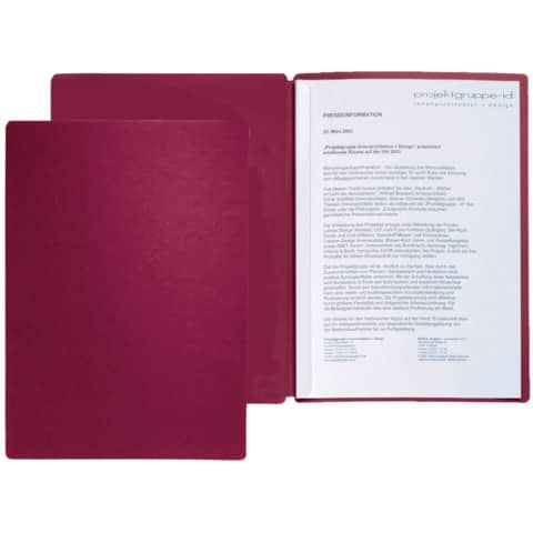 Pagna-Präsentationsmappe Star - A4, 2-tlg., rot