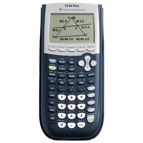 Texas Instruments-Graphikrechner TI-84 PLUS, Batterie, 89 x 192 x 27 mm