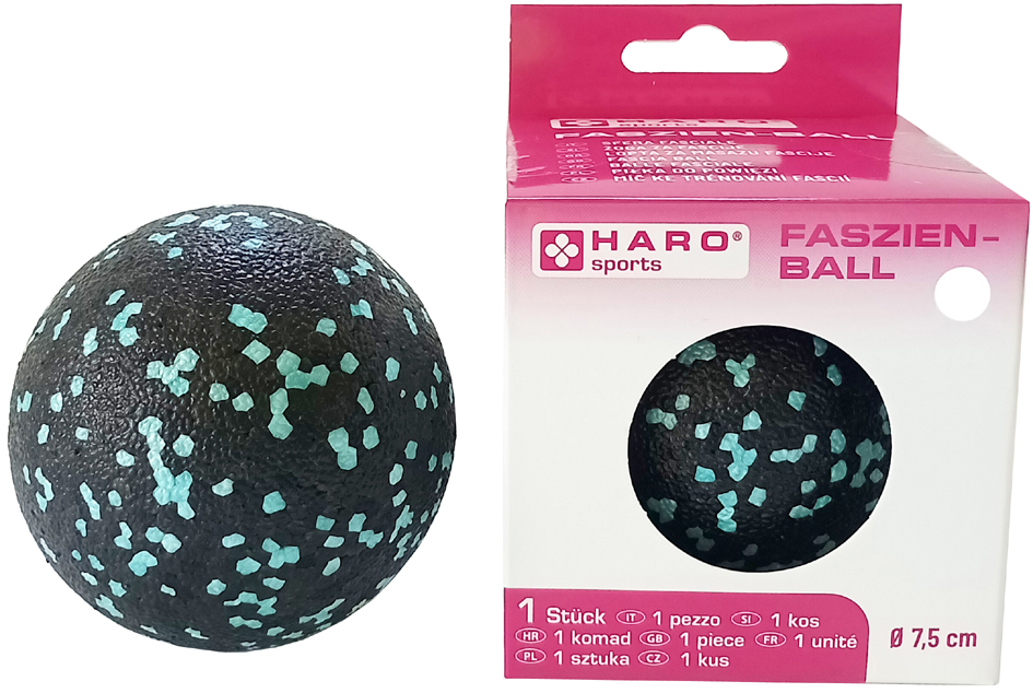 HARO Faszien-Massageball, schwarz/mint