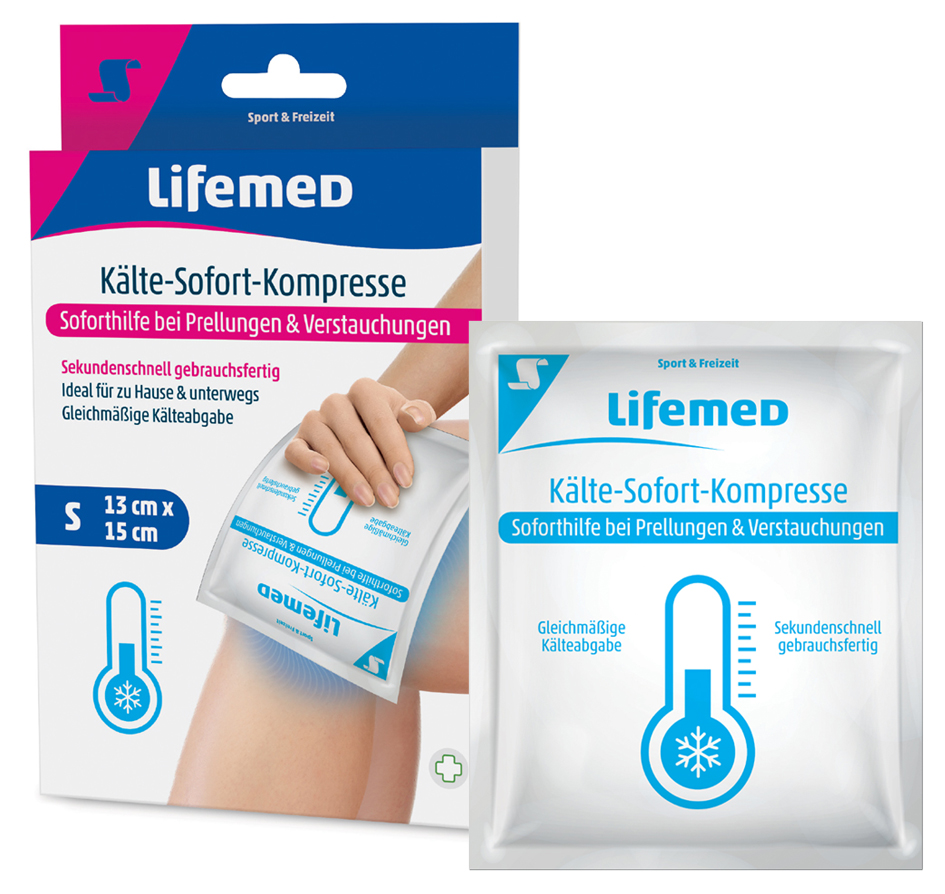Lifemed Kälte-Sofort-Kompresse, 150 x 130 mm, weiß Lifemed Kälte-Sofort-Kompresse, 150 x 130 mm, weiß