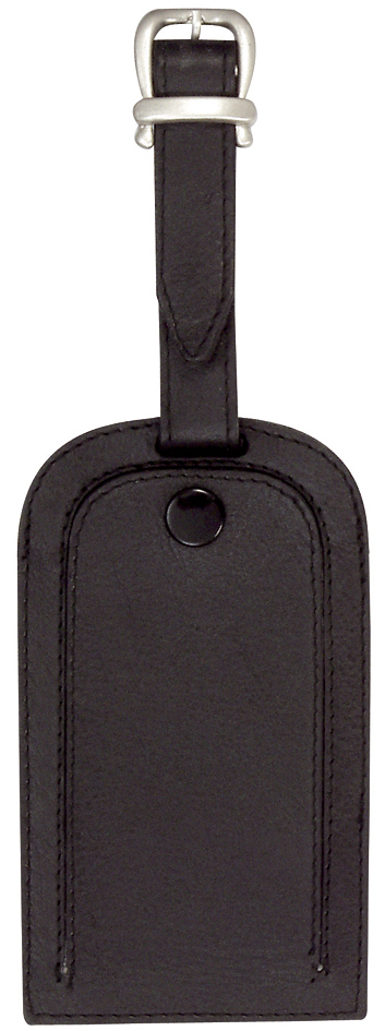 JSA Gepäckanhänger, aus Leder, schwarz JSA Gepäckanhänger, aus Leder, schwarz