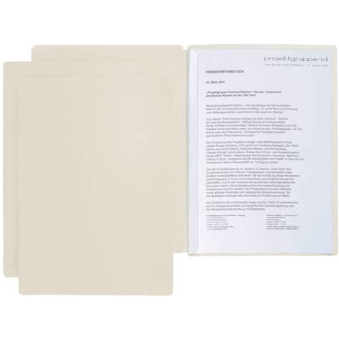 Pagna-Präsentationsmappe Star - A4, 2-tlg., beige