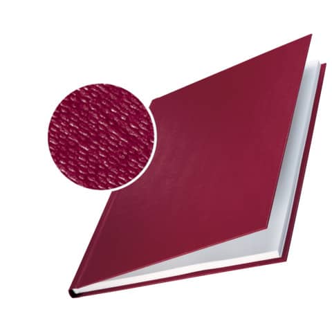 Leitz-7391 Bindemappe impressBIND - Hard Cover, A4, 7 mm, 10 Stück, bordeaux