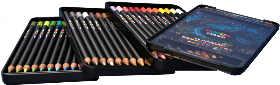 POSCA Buntstifte PENCIL KPE200, 36er Etui