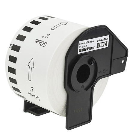 rillprint Endlos-Etiketten Papier, 62 mm x 30,48 m, weiß