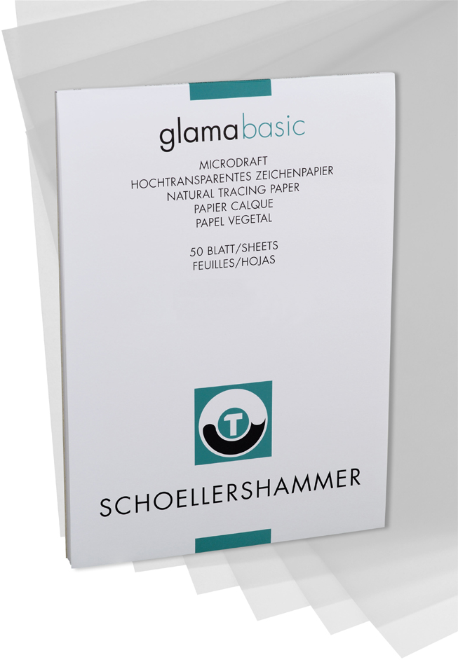 SCHÖLLERSHAMMER Zeichenpapierblock, DIN A4, hochtransparent