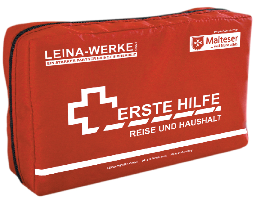 LEINA Erste-Hilfe Reise- und Haushalt-Set, 27-teilig, rot LEINA Erste-Hilfe Reise- und Haushalt-Set, 27-teilig, rot