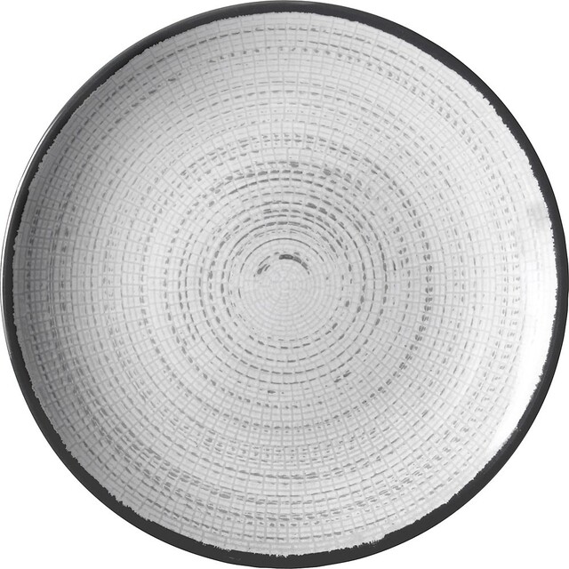 Dessertteller BRUNNER Tivoli Durchm. 20 cm weiß / schwarz