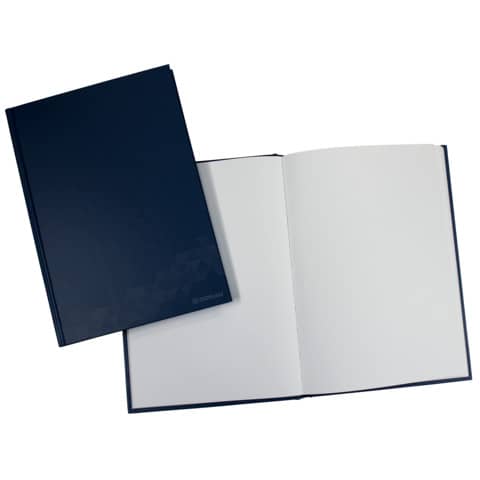 DONAU-Geschäftsbuch - A5, 96 Blatt, 70 g/qm, blanko, blau