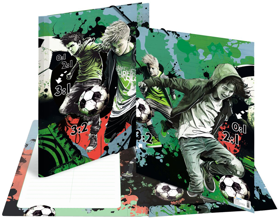 HERMA Eckspannermappe 'Street Soccer', Karton, DIN A3