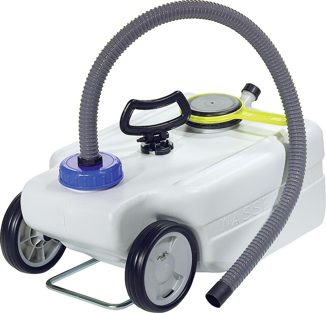Abwasserkanister Taxi 25 l , Farbe hellgrau 335 x 240 x 500 mm Verschluss DIN 96