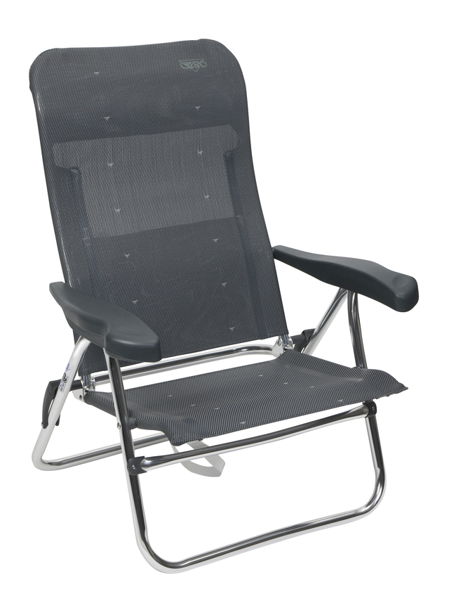 Strandstuhl CRESPO CR AL-205/40, dunkelgrau