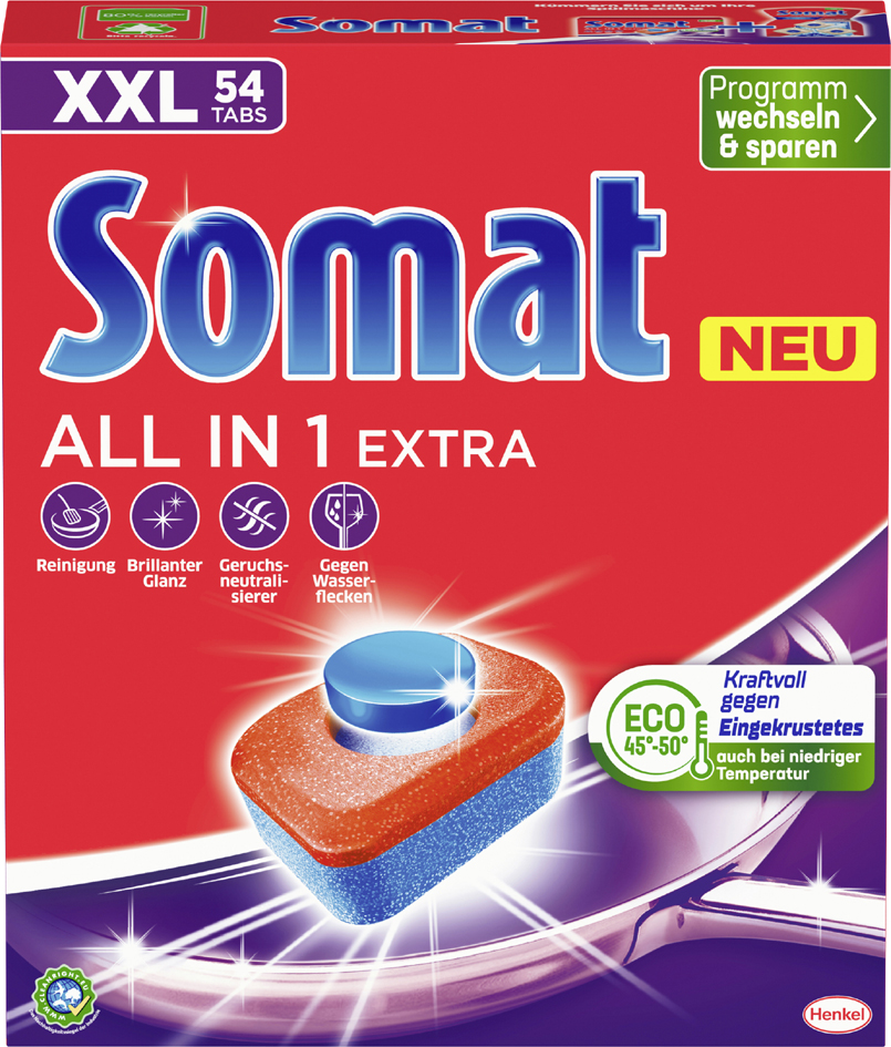 Somat Spülmaschinentabs 10 ALL IN 1 EXTRA, 54 Tabs