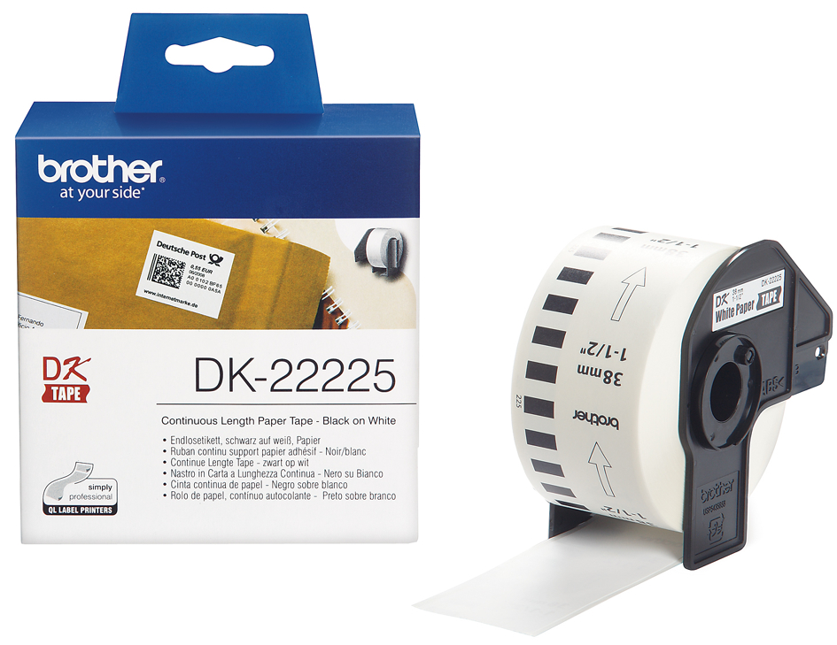 brother DK-22212 Endlos-Etiketten Film, 62 mm x 15,24 m brother DK-22212 Endlos-Etiketten Film, 62 mm x 15,24 m