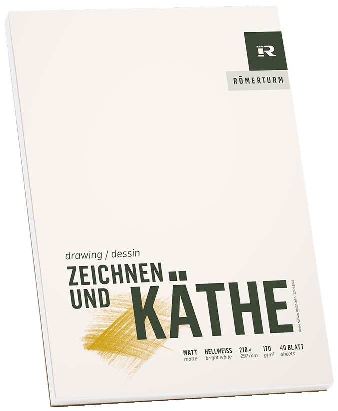 RÖMERTURM Künstlerblock 'ZEICHNEN & KÄTHE', DIN A3