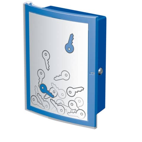 HAN-Schlüsselkasten "INDEX" - Hakenleiste für 63 Schlüssel -blau HAN-Schlüsselkasten "INDEX" - Hakenleiste für 63 Schlüssel -blau