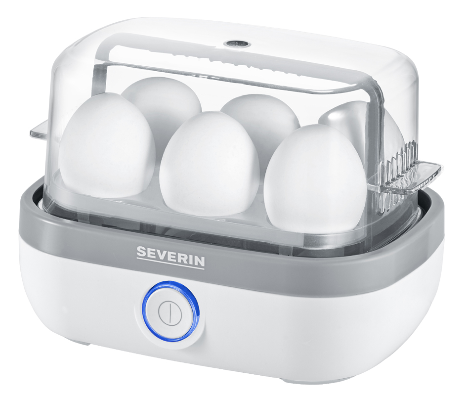 SEVERIN Eierkocher EK 3164, für 6 Eier, weiß / grau