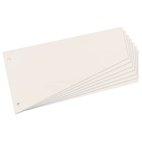 Herlitz-Trennstreifen Trapez - 190 g/qm Manilakarton, weiß, 100 Stück