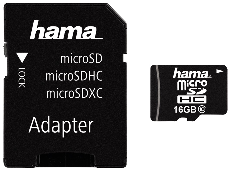 hama Speicherkarte Micro SecureDigital High Capacity, 16 GB hama Speicherkarte Micro SecureDigital High Capacity, 16 GB