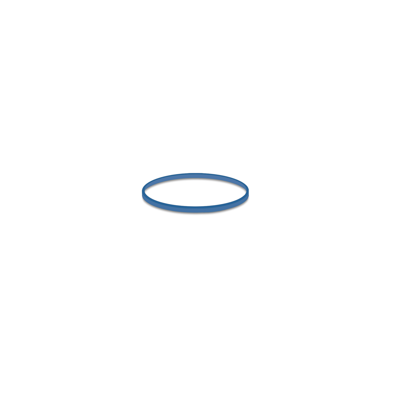 10 Stück Gummiring blau 1mm Ø3cm 1 Karton