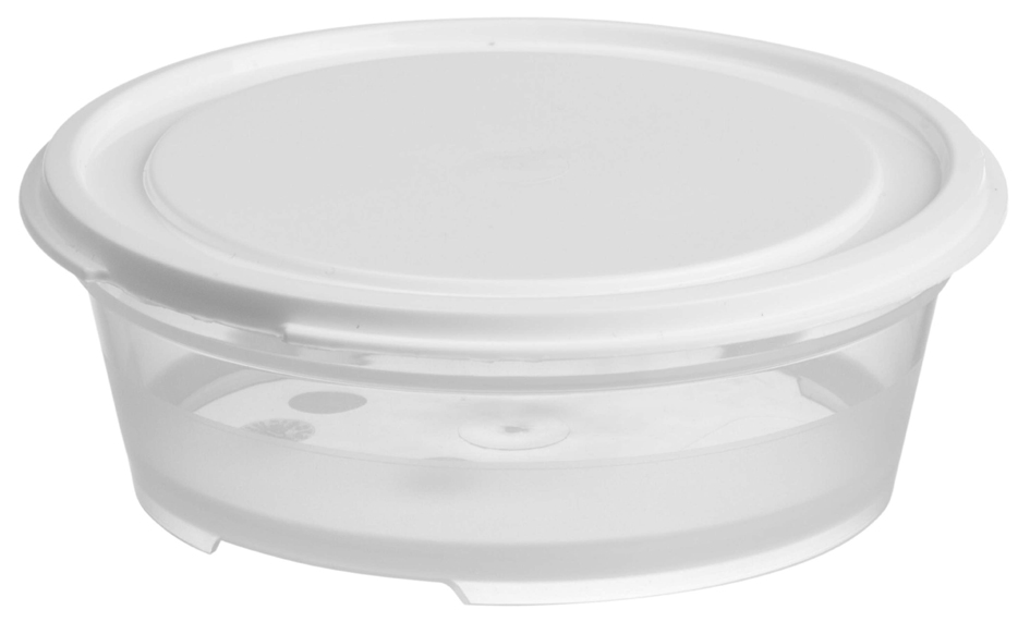 GastroMax Frischhaltedose, 0,45 Liter, transparent/weiß