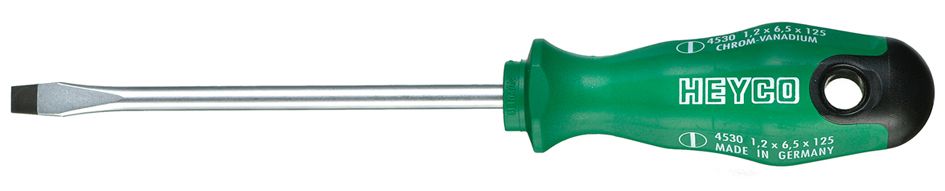 HEYCO Schraubendreher, Schlitz 1,2 x 6,5 x 125 mm, 2K-Heft HEYCO Schraubendreher, Schlitz 1,2 x 6,5 x 125 mm, 2K-Heft