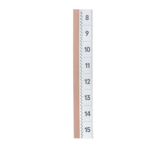Durable-Selbstklebe-Vollsichtreiter TABFIX®, 200 x 10 mm, 2-zeilig, transparent, 5 Stück